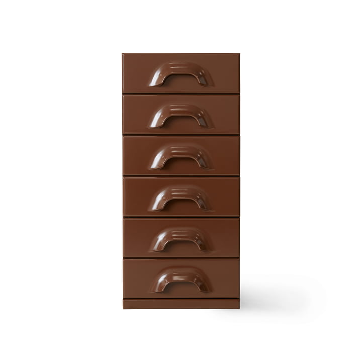 HKliving - Commode à 6 tiroirs, chocolate