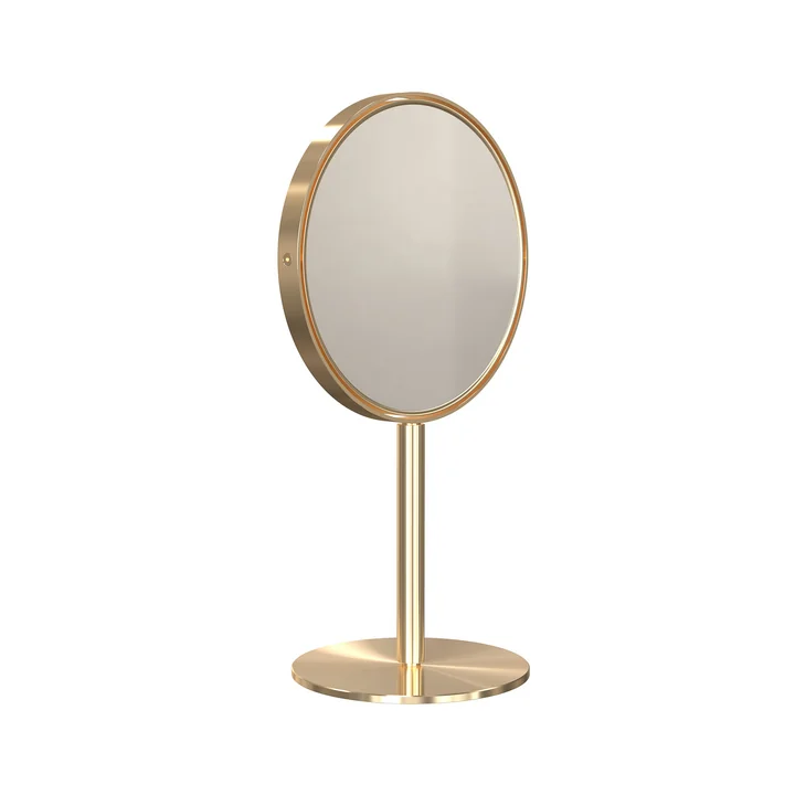 Nova2 Miroir de courtoisie avec grossissement 5x 1943, or brossé, lxh 16x2 8. 6 cm de Frost