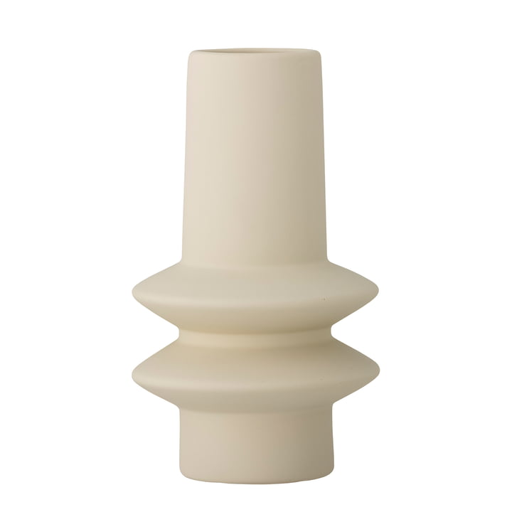 Bloomingville - Isold Vase, Ø 12,5 x H 22 cm, crème (édition exclusive)