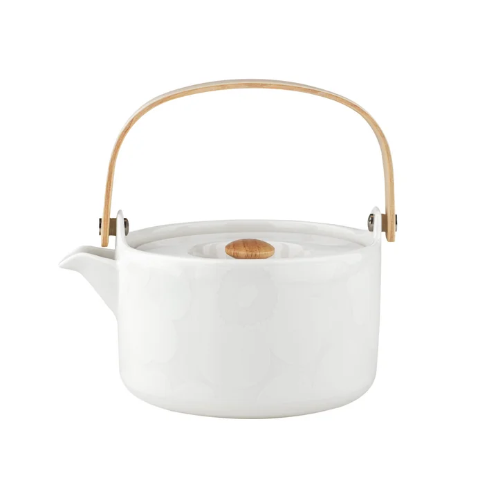 Oiva Unikko Théière, 700 ml, blanc de Marimekko