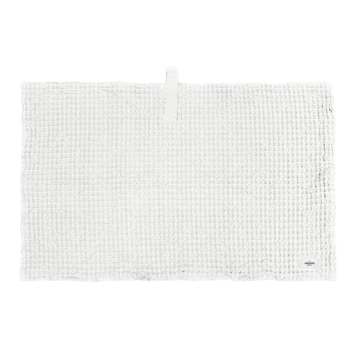 The Organic Company - Big Waffle Tapis de bain, 55 x 80 cm, blanc naturel