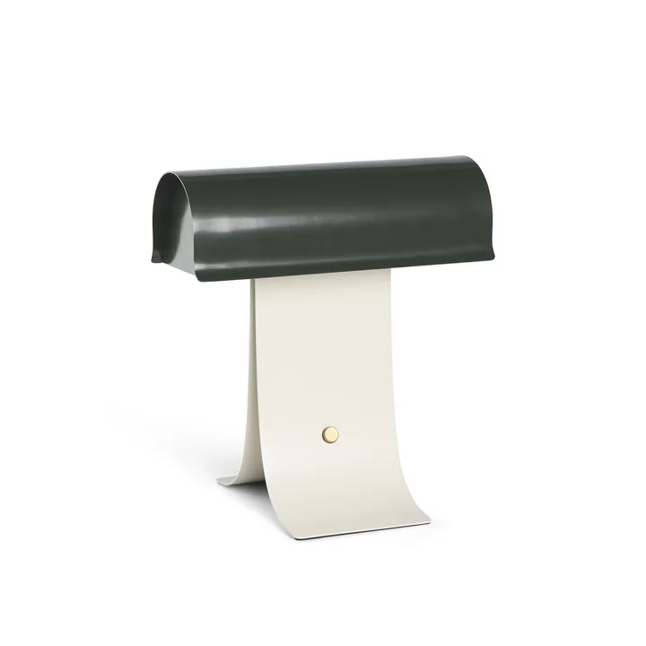 Archive Lampe de table, L 25 cm, vert foncé / gris clair de Northern