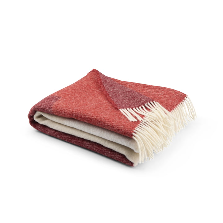 Echo Couverture en laine 130 x 170 cm, rouge de Northern