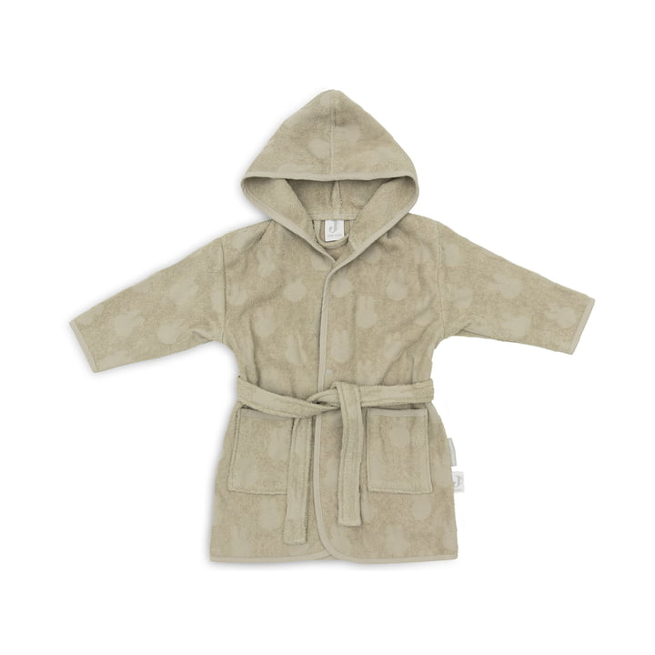 Peignoir éponge, 3 - 4 ans, Miffy Jacquard, vert olive de Jollein