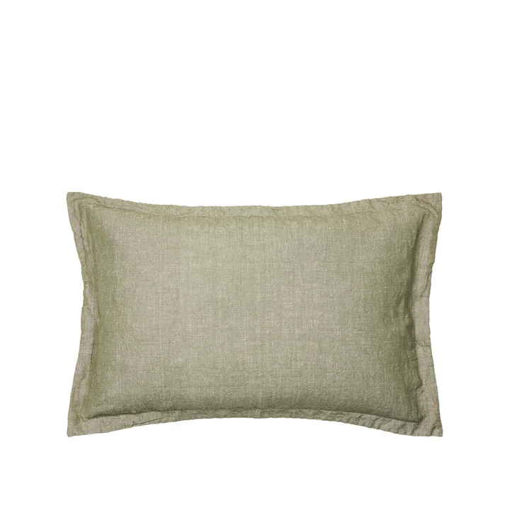 Linn Taie d'oreiller, 40 x 60 cm, grape leaf green de Broste Copenhagen