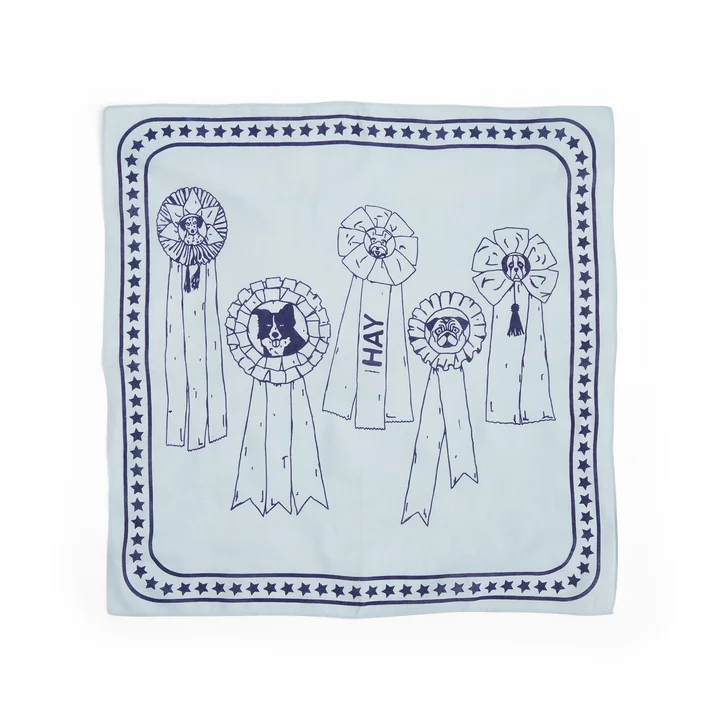 Dogs Serviette pour chien 55 x 55 cm, bleu clair de HAY