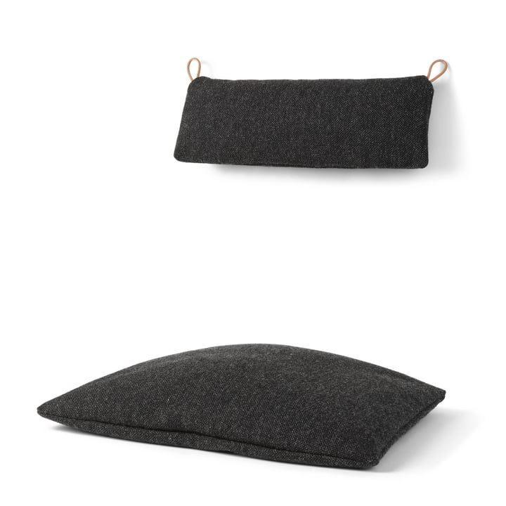 CH45 Coussin d'assise et de nuque, anthracite (Hallingdal 180) de Carl Hansen