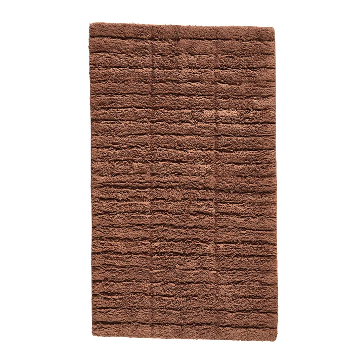 Tiles Tapis de bain, 80 x 50 cm, terracotta de Zone Denmark