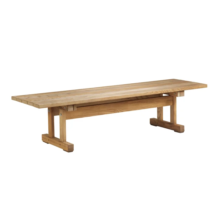 FDB Møbler - M15 Banc de jardin 49,5 x 180 cm, frêne naturel huilé