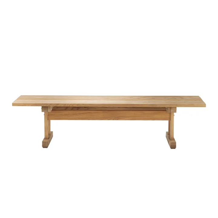FDB Møbler - M15 Banc de jardin 49,5 x 180 cm, frêne naturel huilé