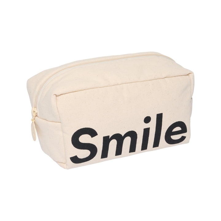 Cavita Travel Trousse de toilette, 21 x 10 x 12 cm, naturel / noir de Design Letters