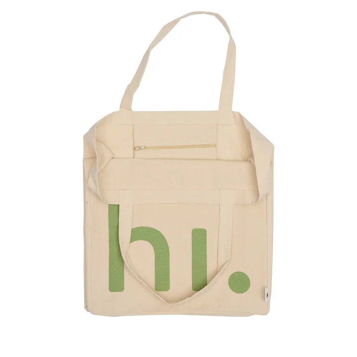 AJ Favourite Sac de transport, hi. / natur / green de Design Letters