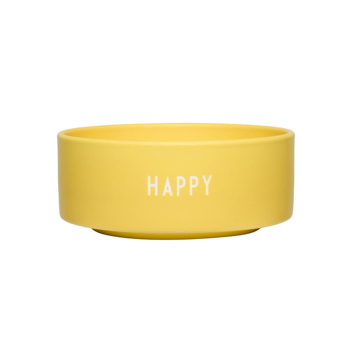 Snack Bol, Happy / yellow de Design Letters