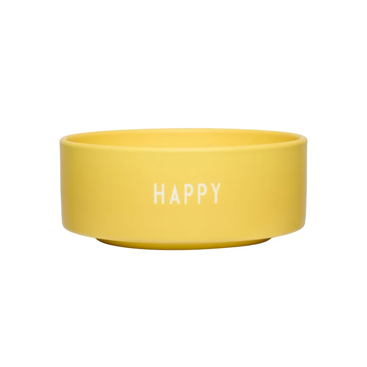 Snack Bol, Happy / yellow de Design Letters