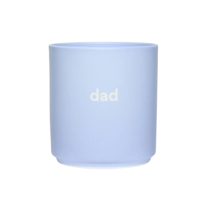 AJ Favourite Tasse en porcelaine, dad / dusty blue de Design Letters