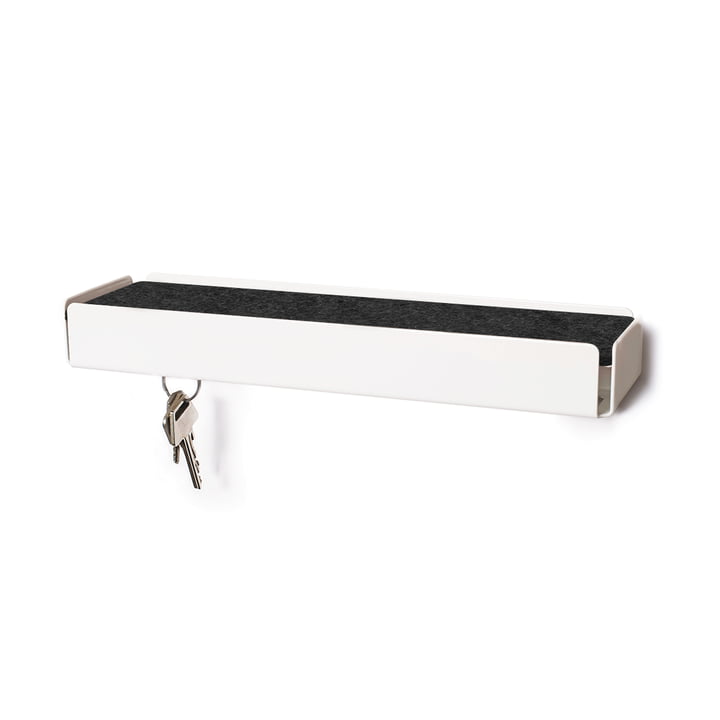 Copie - Konstantin Slawinski - SL35 Key-Box Boîte à clés, blanc / feutre gris foncé chiné
