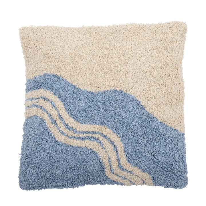 Bloomingville - Mist Coussin, bleu