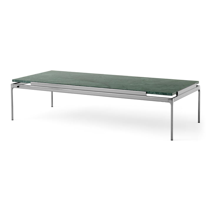 Sett Coffee Table LN12, Verde Guatemala / Chrome foncé de & Tradition