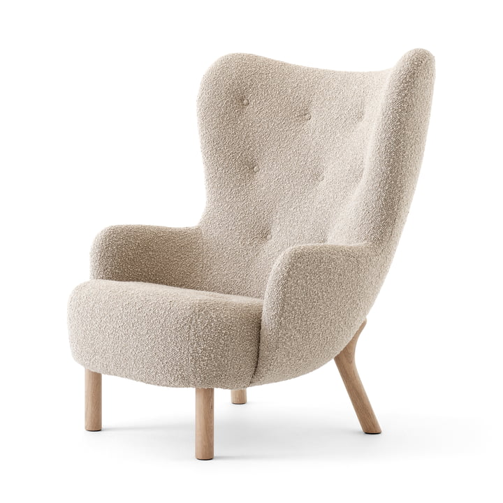 Petra Lounge Chair VB3, High Back, Chêne huilé / Karakorum 003 de & Tradition