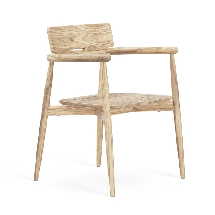 Embrace Fauteuil de jardin, teck non traité de Carl Hansen