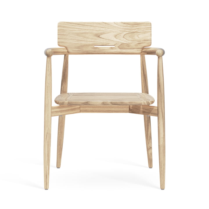 Embrace Fauteuil de jardin, teck non traité de Carl Hansen