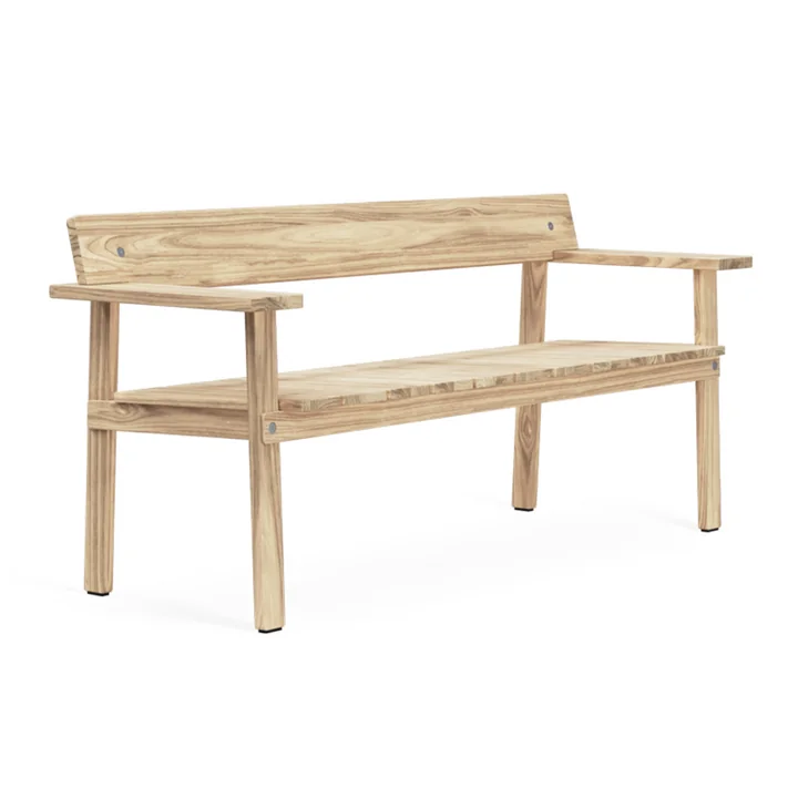 GL101 Timbur Banc de jardin, teck non traité de Carl Hansen