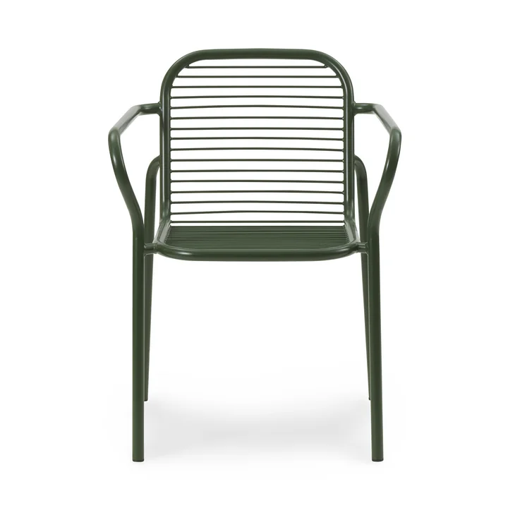 Vig Chaise avec accoudoirs, vert foncé de Normann Copenhagen
