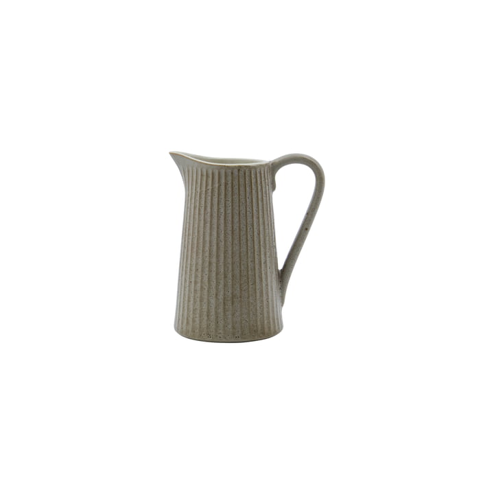 House Doctor - Pleat Pot, H13 cm, gris / marron