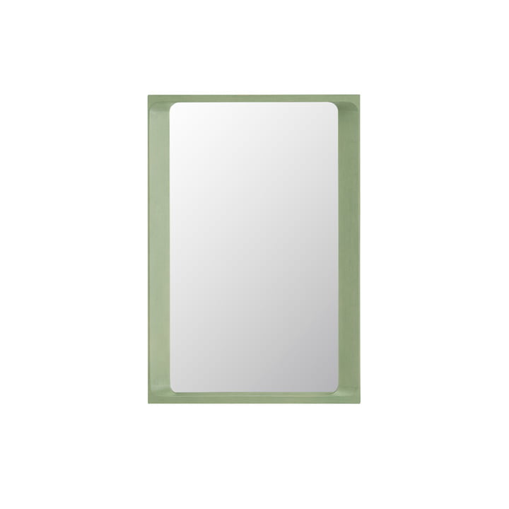 Arced Miroir, 80 x 55 cm, vert clair de Muuto