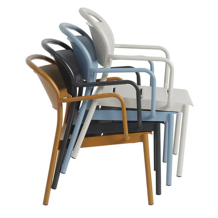 Linear Steel Lounge Armchair, pile de Muuto