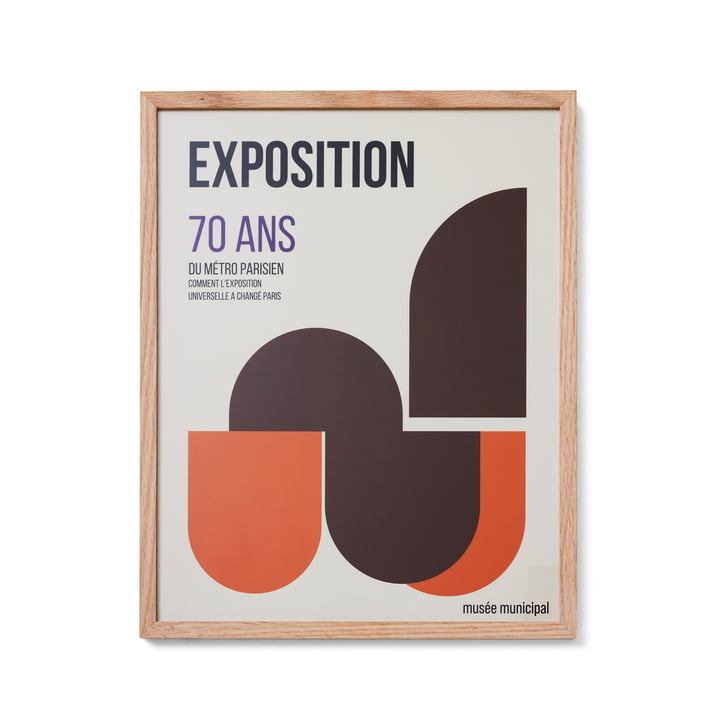 Framed Artwork, 40 x 50 cm, métro parisien de HKliving