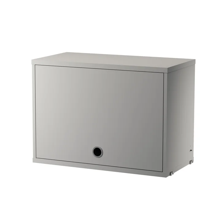 String - élément d'armoire avec porte rabattable, 58 x 30 cm, gris