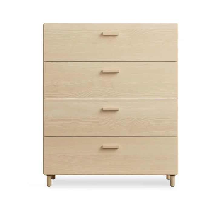 String - Relief Commode avec pieds, large, 82 x 41 x 92,2 cm, frêne