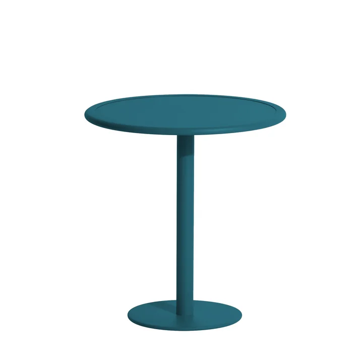 Petite Friture - Week-End Table de bistrot Outdoor, Ø 70 cm, bleu océan