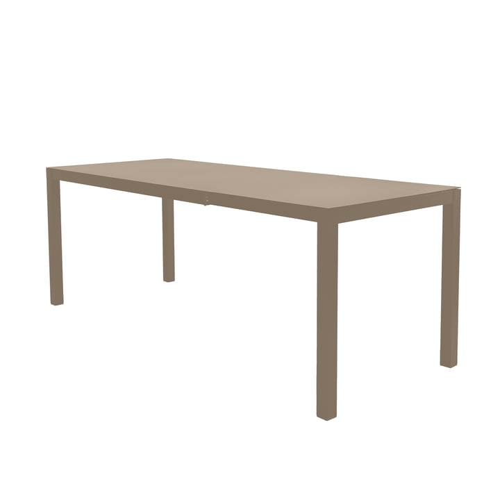 Fiam - Aria Table à rallonges, 140 / 200 x 80 cm, taupe