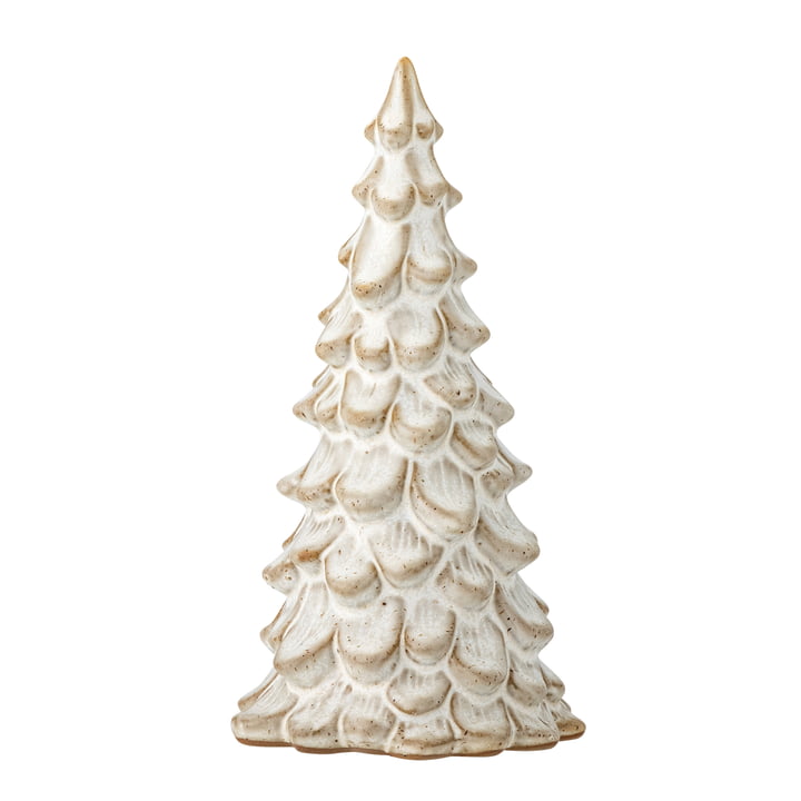 Bloomingville - Auden Sapin de décoration, H19 cm, blanc