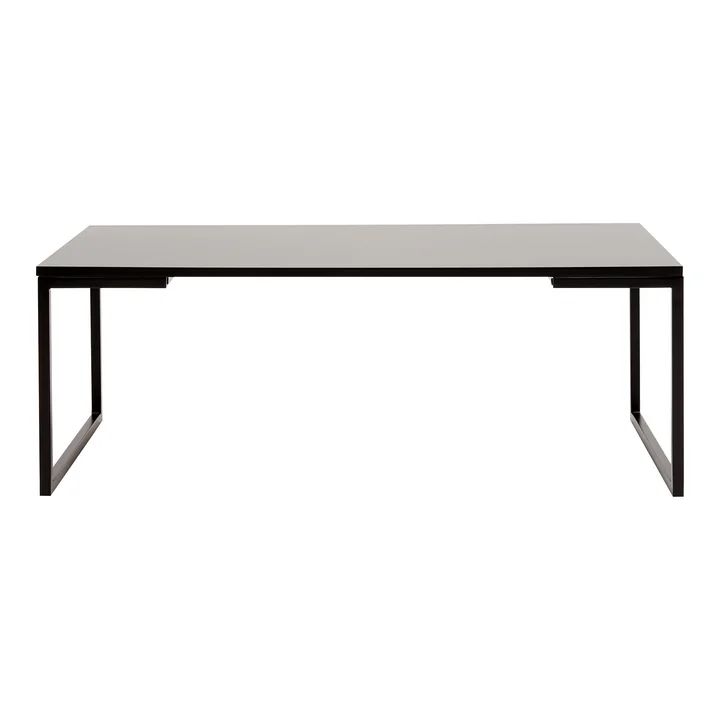 Mirror Table basse, large, laquée noir de Softline