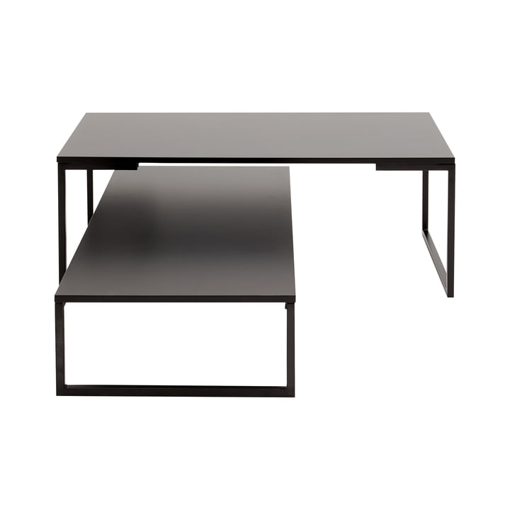 Mirror Table basse, large, laquée noir de Softline