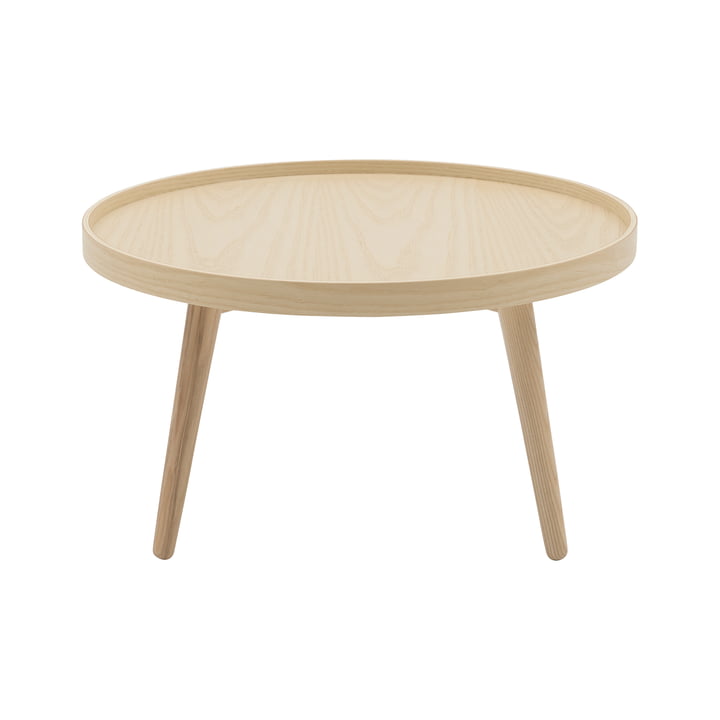 Alma Table d'appoint, large, frêne laqué de Softline