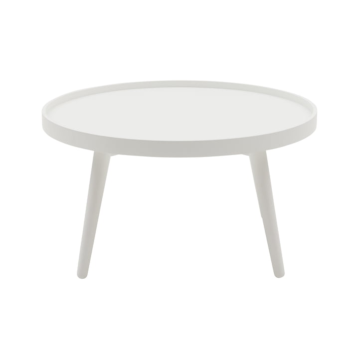 Alma Table d'appoint, large, laqué blanc de Softline