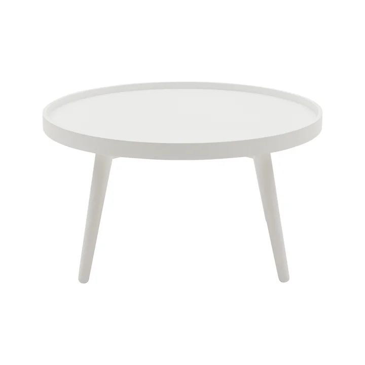 Alma Table d'appoint, large, laqué blanc de Softline