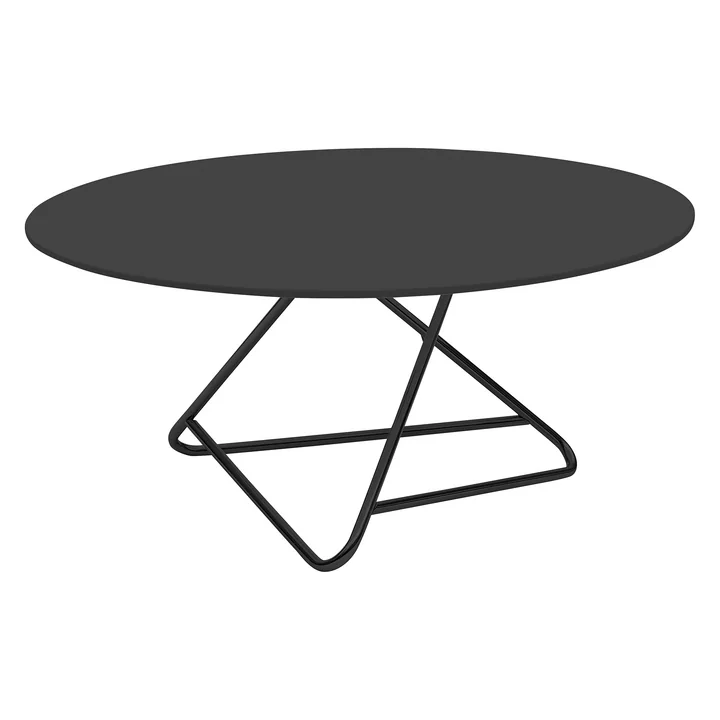 Tribeca Table d'appoint, large, laquée noir de Softline