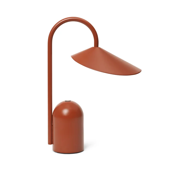 Arum Lampe de table à LED rechargeable, rouge de Ferm Living