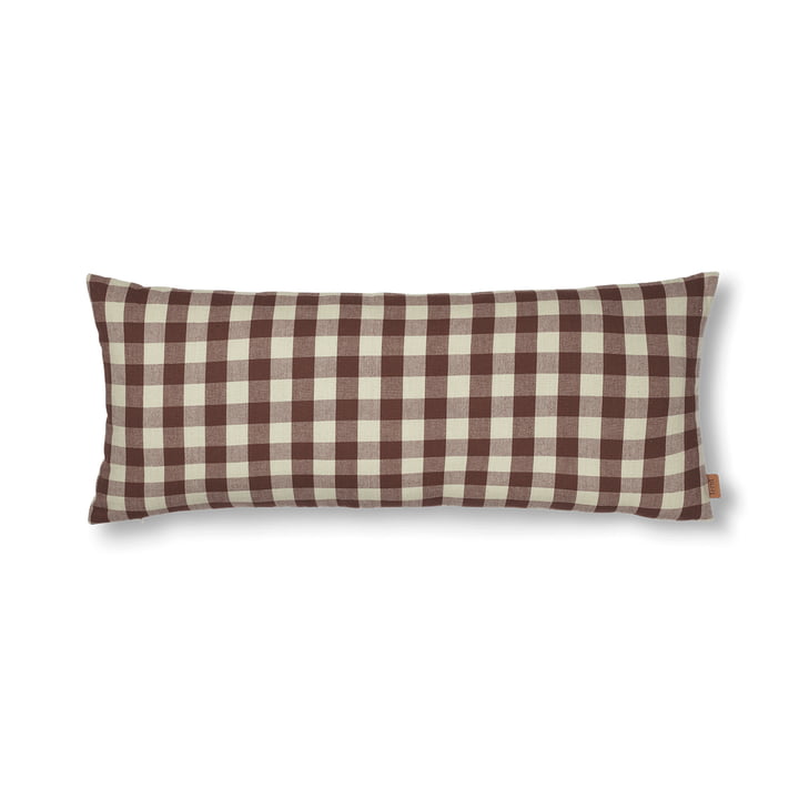 Bothy Check - Coussin, cannelle/gris-vert de ferm Living