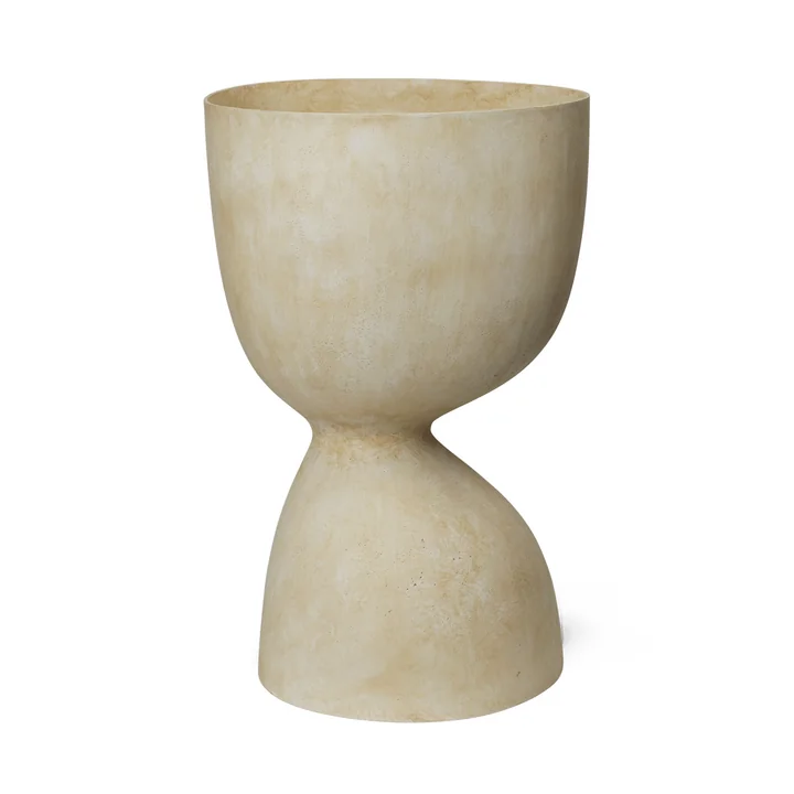 Ferm Living - Evoke Pot de fleurs large, Ø 44 x H 70 cm, warm sand