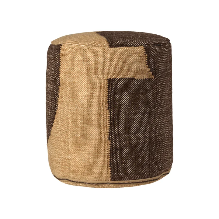 Forene Cylinder Pouf de Ferm Living