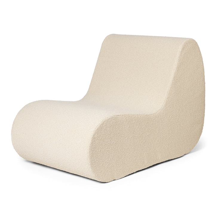 Rouli Center Modul Fauteuil, blanc cassé (Pure Bouclé) de ferm Living