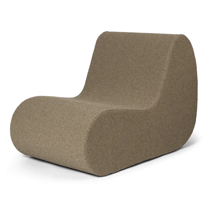 Rouli Center Modul Fauteuil, sable (Pure Bouclé) de Ferm Living