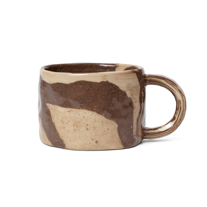 Ryu Tasse, 20 cl, sable / marron de ferm Living