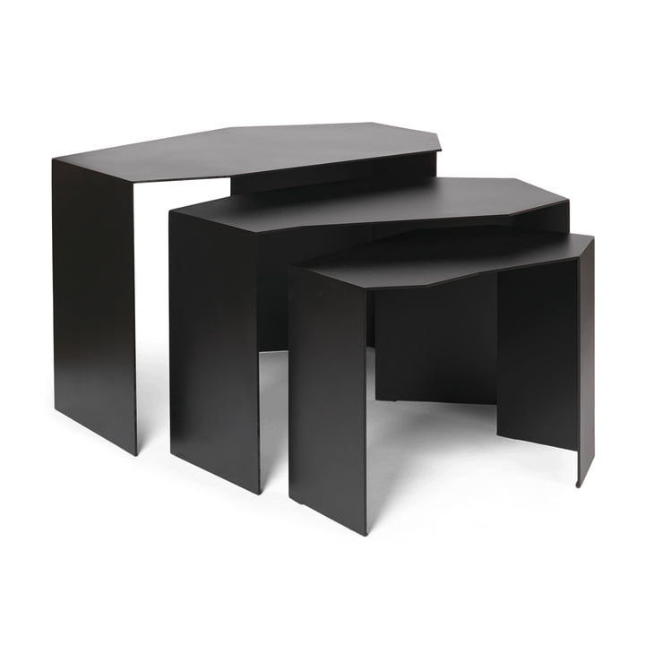 ferm Living - Shard Cluster Set de table d'ensemble, noir